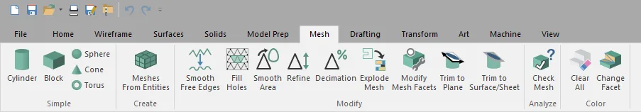 การสร้าง Mesh ใน Mastercam