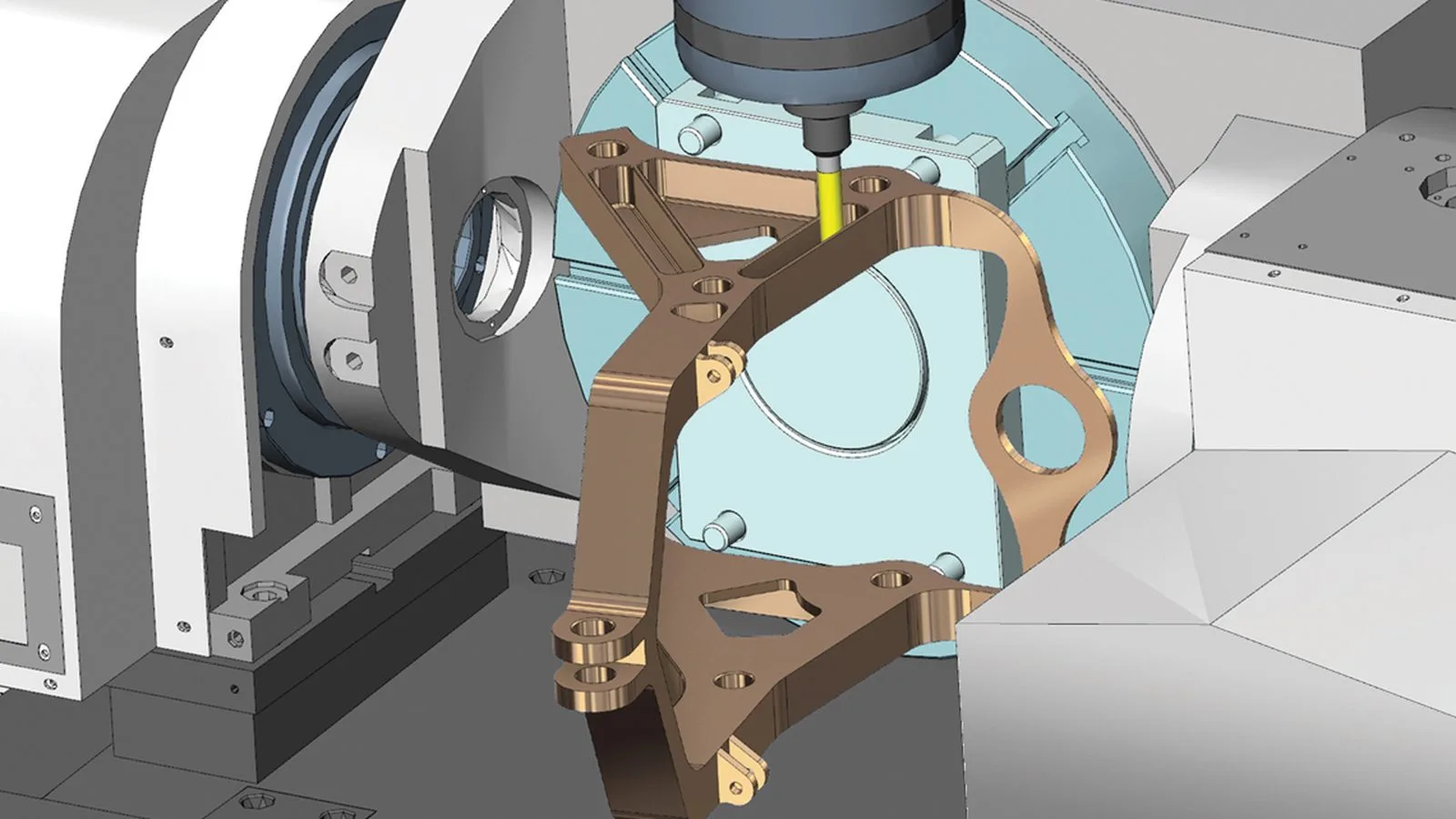 โมเดล 3 มิติที่เตรียมงานด้วยเครื่องมือ CAD ใน Mastercam Design