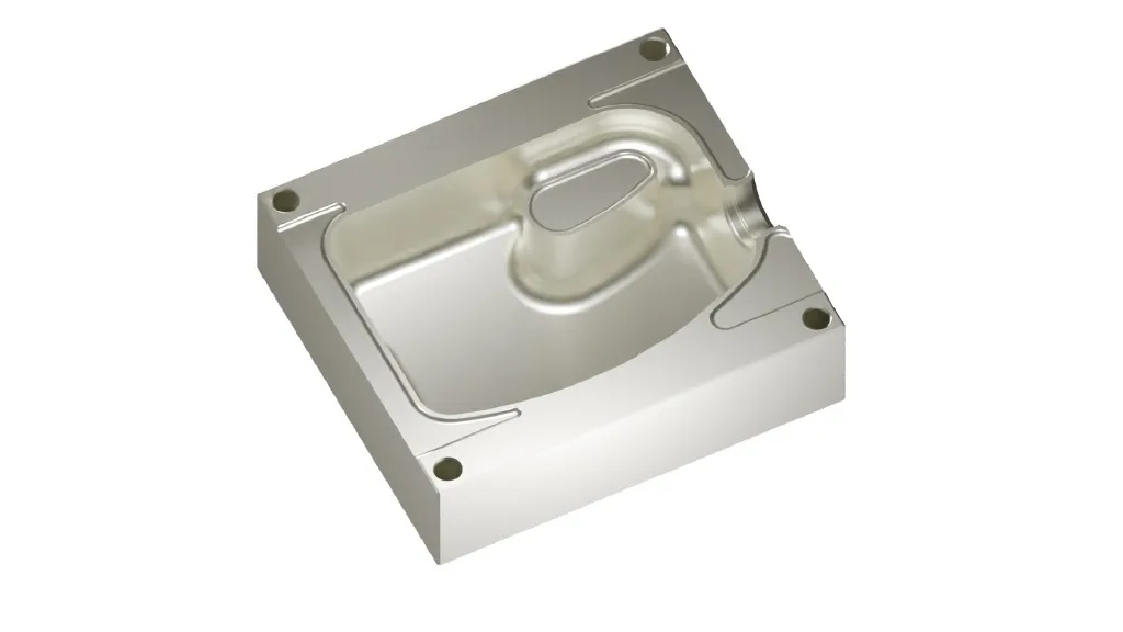 ตัวอย่างชิ้นงานแม่พิมพ์ที่กัดด้วย Mastercam Mill